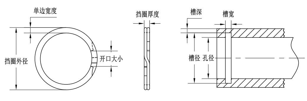 EK-105孔用雙層螺旋擋圈